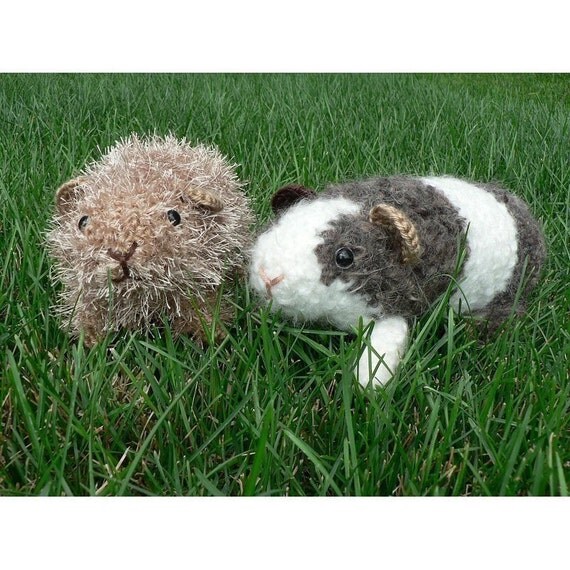 PDF Fuzzy Guinea Pig amigurumi CROCHET PATTERN