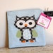 Reusable Little Snack Bag - pouch kids adults owl black blue eco friendly by PETUNIAS