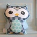 stuffed OWL PETUNIAS' Owl Pillow doll toy toddler baby kid child plush softie gift photo prop room decor unique cute present