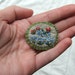 embroidered linen pin- wildflowers 2