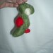 Needle felted Yoshi ornament