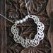 Seafan Hoop Pendant with pearls