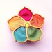 Sunshine and Lollipops fabric flower brooch