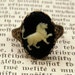 Vintage Zodiac Cameo Ring - Leo
