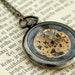 Brass Mechanical Pocket Watch 3 -on Fob or Necklace