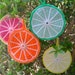 fruity potholders (set of 4)