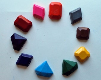 Jewel Molded Crayons Made from Recycled Crayons