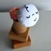 Shake It Baby Wrist Rattle in Retro Peach Ducky Print