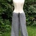Plaid Pajamas Drawstring Pants Wide Leg Previously Owned