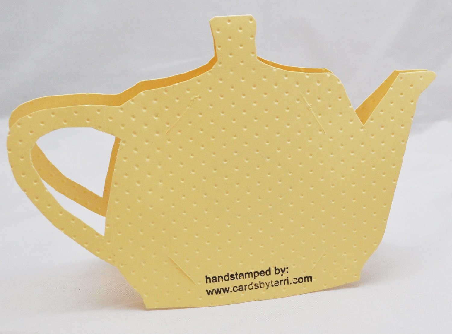 Teapot Shaped Card with Teabag