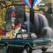 Painting and Collage on Wood-Chevy Pick-up Full of Jewels