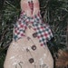 Personalized Christmas Tree Ornament - PriMiTive Snowman Ornie - Makes a Great Holiday Gift