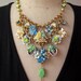 RESERVED FOR SARAH Vintage Necklace, Flower Necklace, Charm Necklace - Spring Time