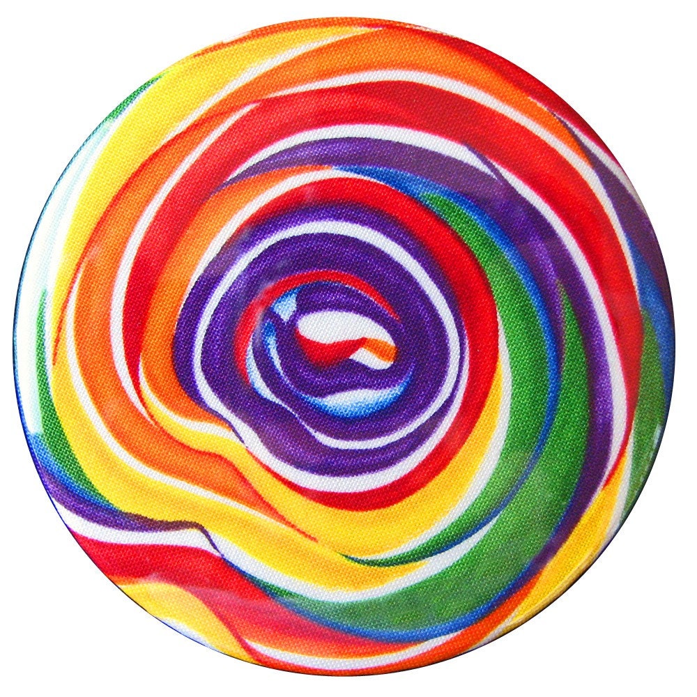 small rainbow swirl lollipops