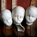 3 German Bisque Boy Creepy ADORABLE Dug Up Doll Heads HALLOWEEN Frozen CHARLOTTE 9520z5