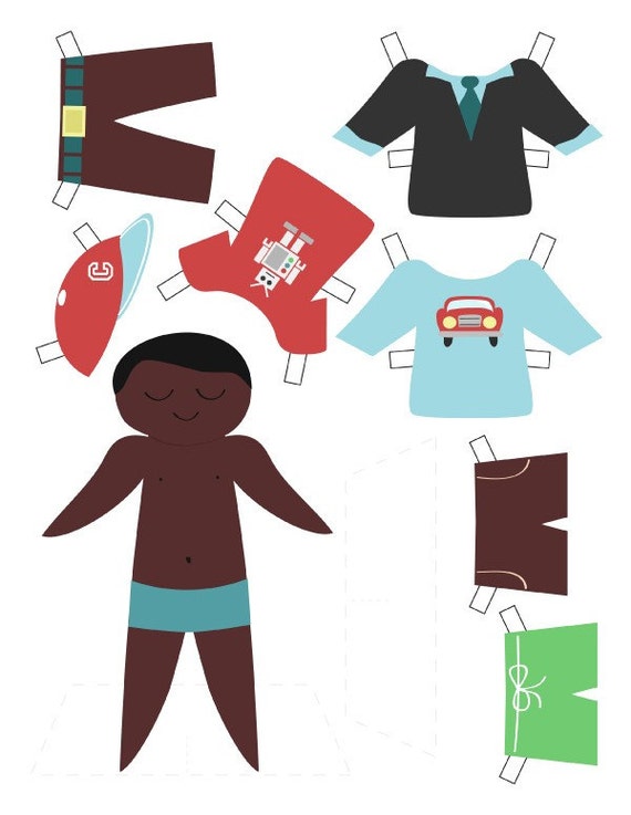 Paper Doll Boy Printable PDF