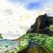 Hawaii Landscape watercolor original painting