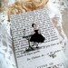 Original ACEO painting on vintage book page - Paris, 1950 - Chignon Et Cafe, Cafe De Flore - Saint Germain