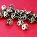 10pcs Antique Bronze Four Leafs Flower Bead Caps