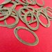 25pcs 30mm Antique Bronze Oval Hooks E092Y-AB