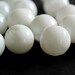 10pcs 12mm White Blown Glass Hollow Roundelles