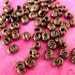 25pcs Antique Bronze CRIMP Bead Cover 4mm
