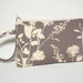 Wristlet Zipper Pouch with Swivel Clip Stone Wildflowers Joel Dewberry Ginseng