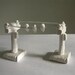 Birds on a Wire - Miniature Ceramic Telephone Pole Sculpture