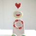 Rolling Valentine - Ceramic Sculpture - LAST ONE