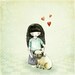 Pug is my best friend - 5x5 print