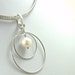 Christian Jewelry - Sterling Silver and 10mm Fresh Water Pearl Pendant - GO-GO 6 in1