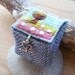 Trinket Box Harris Tweed and Felt with Heart Toggle
