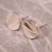 5mm Wood Grain Studs Rough Textured Sterling Silver Post Earrings
