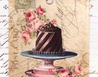 Bakery Gift Tags Vintage French Chocolate by Bluebird Lane