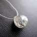 St. Helens Droplet...Tourmalinated Quartz Necklace Silk Cord Necklace
