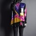 vintage 80s geometric sequin trophy jacket cardigan