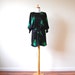 black kimono avant garde dress m l