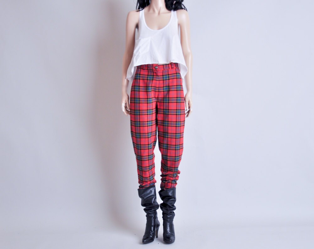 plaid pants baggy