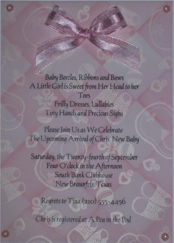 Baby Shower Invitations With Vellum Overlay 1