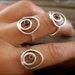 Pebble Ring in Recycled Silver and Natural Gemstone