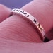 Personalized Custom Inscription or Message Create Your Own Stack Ring in Sterling Silver