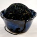 Cobalt Blue Crochet or Knitting Bowl Stoneware Pottery