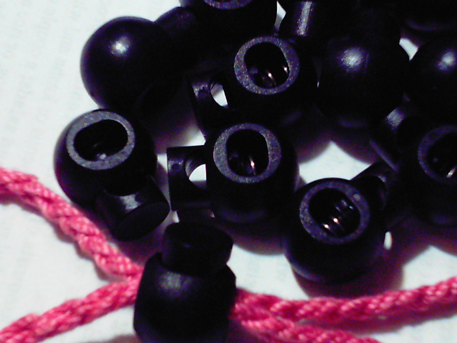 Black Heavy Duty Drawstring Slide and Locks and some free