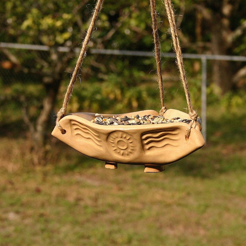 honey yellow sun and waves bird feeder honey yellow sun and waves bird feeder