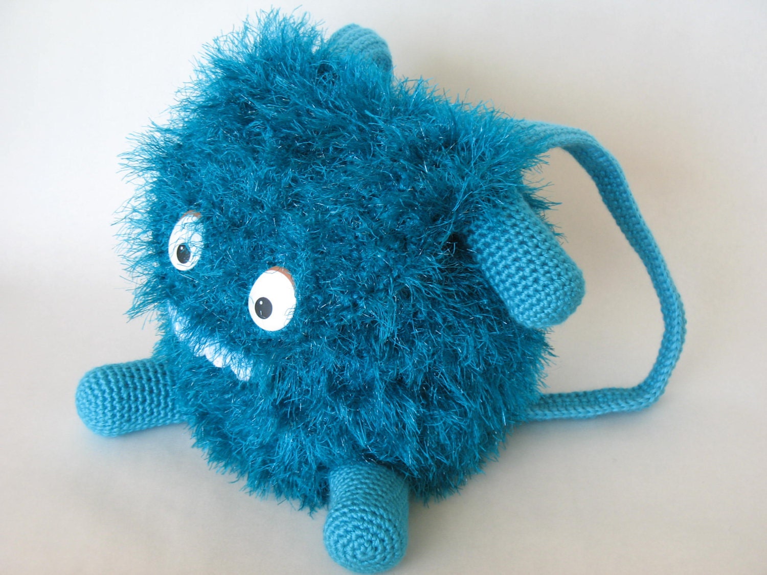 Crocheted Furry Monster Bag Pattern