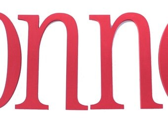 Custom Hand Painted Solid KiDs Wooden Nursery Letters - 10 inches