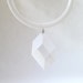 Judith Hendler Clear and Frosted Lucite Necklace