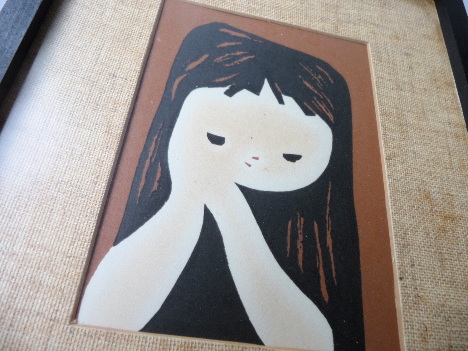 Kaoru Kawano Modern Japanese Woodblock Print