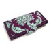 Handmade Womens Wallet in Robins Egg Blue Damask