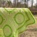 Green Baby Blanket Crochet Circles